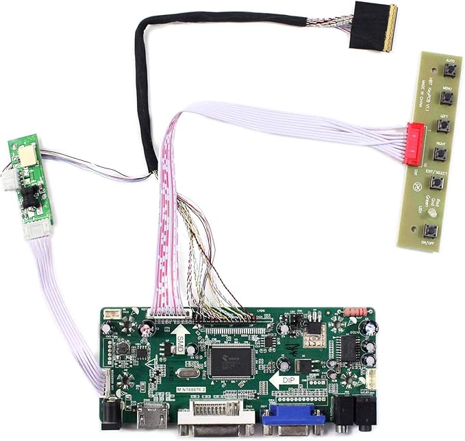 VSDISPLAY VGA DVI Controller Board Fit for 10.1inch 1920x1200 LCD B101UAN02.1