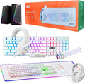 Gaming Kit for PC RGB Keyboard and Mouse Gaming Headphone Large LED Desk Mat with Smooth Surface RGB Speaker for Desktop Computer Xbox and PS4 Gamers - MTG 4 in 1 Combo