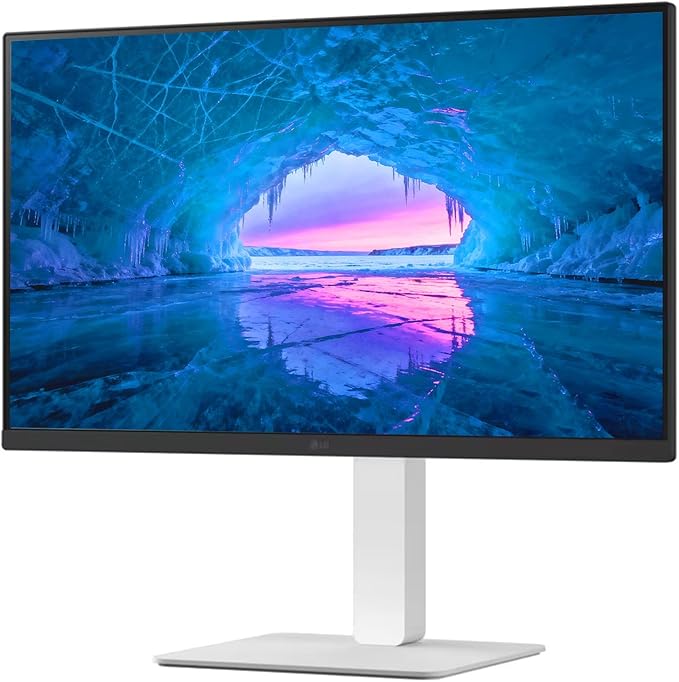 LG 27”Ultrafine UHD (3840 x 2160) 4K IPS Monitor HDR10 90% DCI-P3 Dynamic Action Sync Black Stabilizer &amp Flicker Safe VESA Mountable DisplayPort &amp HDMI Tilt/Height/Swivel/Pivot Adjusta