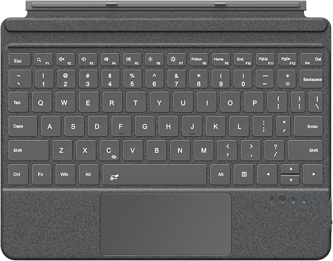 MoKo Microsoft Surface Go Type Cover Lightweight Ultra-Slim Wireless Bluetooth Keyboard with Micro-USB Charging Cable and Built-in Rechargeable Battery for Surface Go 10 2018 Tablet - Black