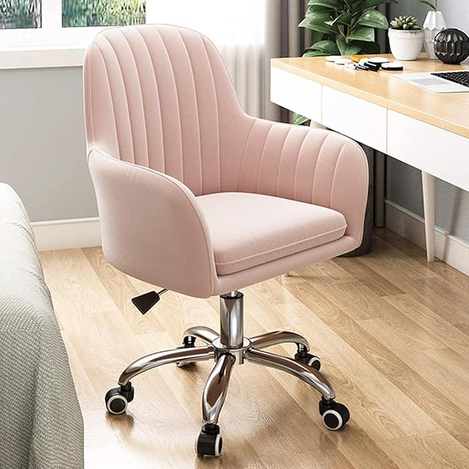 Work Chair Swivel Chair Velvet Upholstered Seat Backrest Lift Game Chair Chair Needed