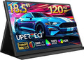 UPERFECT Portable Monitor 18.5 120HZ 100% sRGB Portable Laptop Monitor w/VESA &amp Cover FreeSync HDR Gaming Monitor 350Nits USB-C &amp HDMI Travel External Second Screen for Laptop PC Game Con
