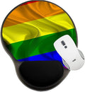 MSD Mousepad Wrist Rest Protected Mouse Pads Mat with Wrist Support IMAGE ID: 27261166 Rainbow Gay Pride Flag