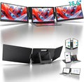 KYY 15.6 Laptop Screen Extender 1080P FHD IPS Portable Monitor One Cable USB-C Triple Monitor Dual Travel Screen for 12-17'' Laptops 360° Rotation &amp KickstandX90D (Driver Need)
