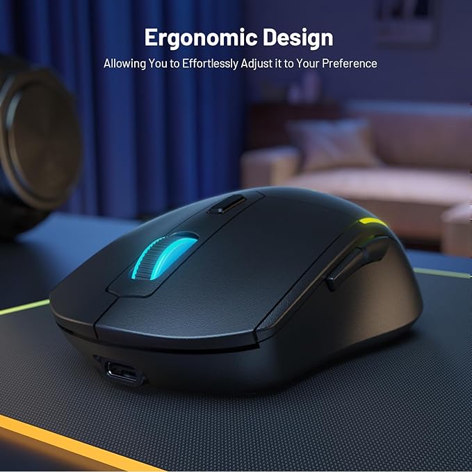 Snpurdiri 60% Wireless Gaming Keyboard and Mouse ComboLED Backlit Rechargeable 2000mAh BatterySmall Membrane But Mechanical Feel Keyboard + Popular RGB Mice for GamingBusiness Office