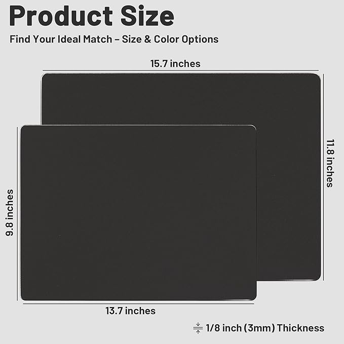 Glass Gaming Mouse Pad Hard Mousepad for Gaming 13.7” x 9.8” Ultra-Smooth Micro-Etched Surface Mousepad Improved Precision &amp Speed Anti-Slip Base Black