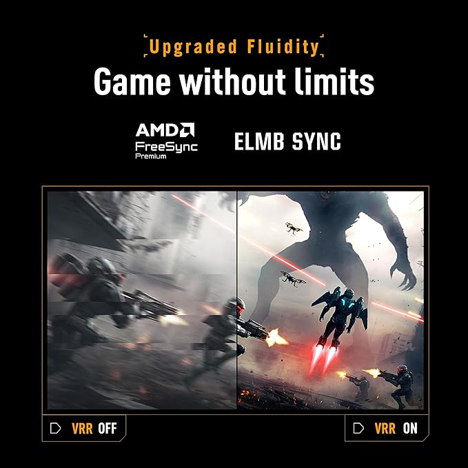 ASUS TUF Gaming 27” 1440P Monitor (VG27AQL5A) – QHD (2560 x 1440) 210Hz 0.3ms Fast IPS Extreme Low Motion Blur Sync Speakers DisplayWidget Center Gaming AI Height Adjustment 3 yr Warranty