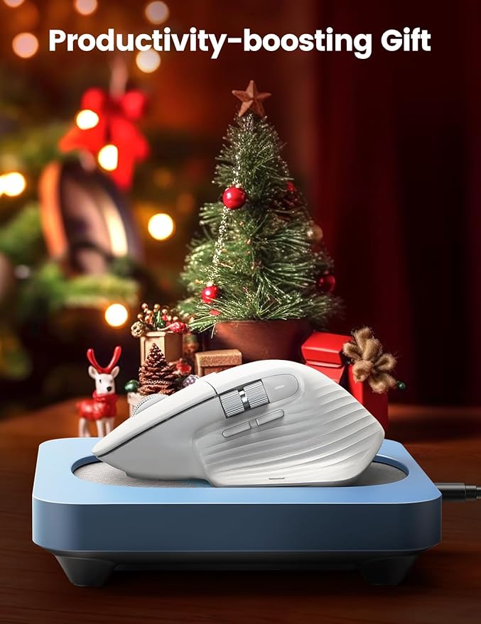 Vaydeer Enlarged Turntable Mouse Mover Max 3 Mouse Jiggler with Adjustable Intervals User-Friendly Buttons and LED Display Mouse Shaker Wiggler to Keep Your PC Awake