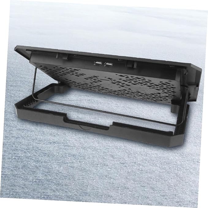 Laptop Cooling Stand 15.6-inch Quiet Air Cooler with Adjustable Speed Blue LED Fans for Gaming and Office Use Portable Laptop Cooler Pad with Ergonomic Fan Holder