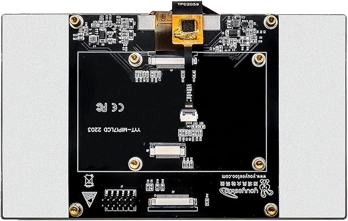 WayPonDEV YYT MIPI7LCD 2203 Screen Touchscreen 7 Inch Mini HDMI Monitor LCD Screen 1024x600 Compatible with youyeetoo X1 x86 Single Board Computer/YY3568/Tinker Board 2S/RK3568J/RK3568PC/ITX-3588J
