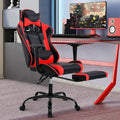 Gaming Chair Racing Style Office Computer Game Chair Ergonomic Desk Chair with Headrest Lumbar SupportHigh Back Gamer Office Chair Massage Recliner Video Game Chairs for Kids or AdultsRed