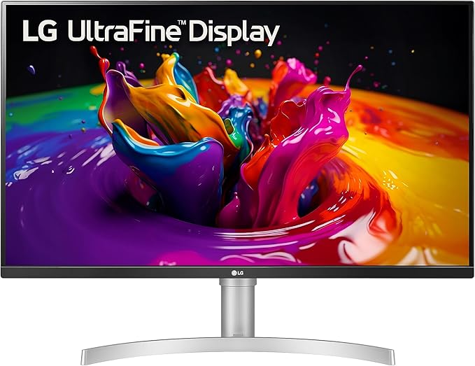 LG 32UP550-W 32 Inch Ultrafine (3840 x 2160) VA Display with AMD FreeSync DCI-P3 90% Color Gamut with HDR 10 Compatibility and USB Type-C Connectivity – Silver/White