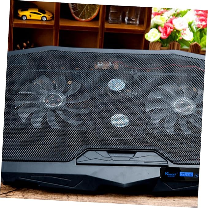 Artibetter Silent Fan Laptop Radiator Cooling Pad with Stand Stable Skid Feet Compatible with Notebooks for Office Gaming and Home Use