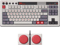 8Bitdo Retro Mechanical Keyboard Bluetooth/2.4G/USB-C Hot Swappable Gaming Keyboard with 87 Keys Dual Super Programmable Buttons for Windows and Android - N Edition