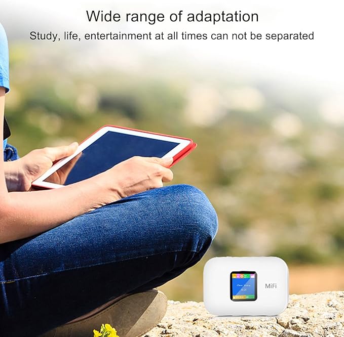 Mobile WiFi Router - 4G LTE Mobile WiFi Hotspot with SIM Card Slot - 150Mbps Support - 10 Users - Portable Travel Hotspot