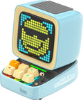 Divoom Ditoo Pro Retro Pixel Art Game Bluetooth Speaker with 16X16 LED App Controlled Front Screen (Blue)