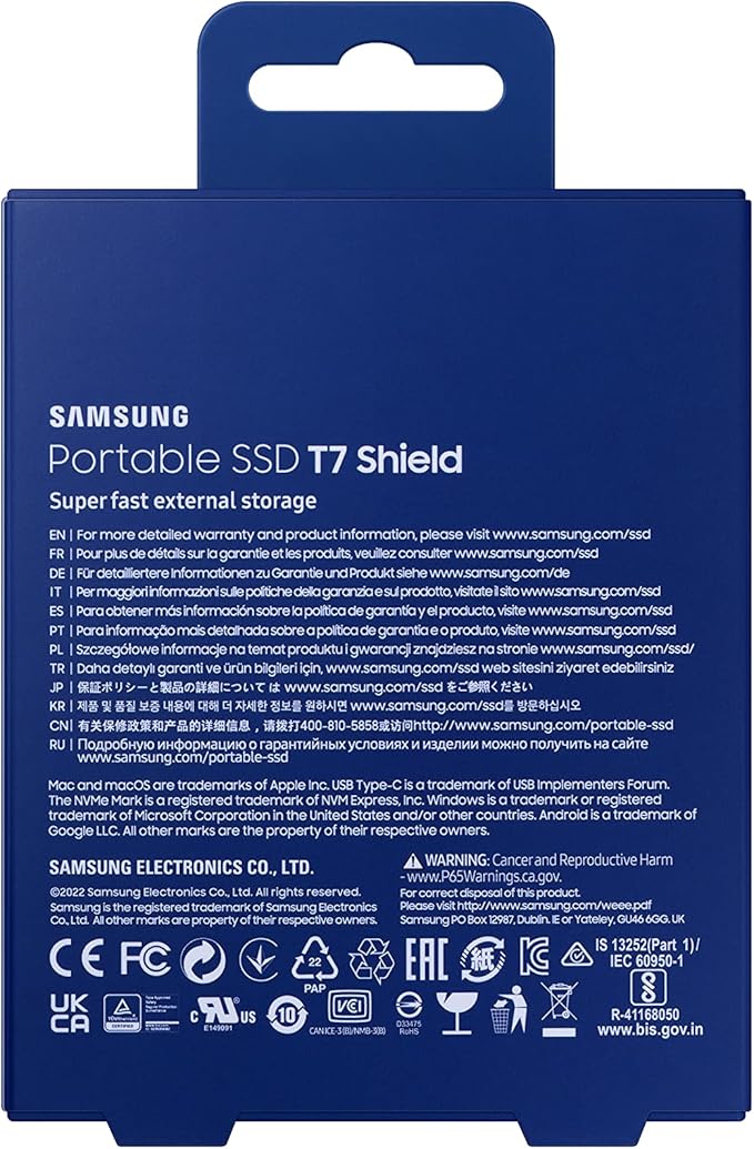 SAMSUNG T7 Shield External 1 TB USB 3.2