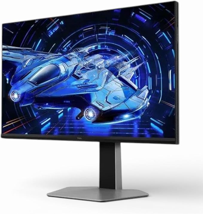 TCL 32 G64 Series QHD HDR QD-Mini LED 2560x1440 180Hz 1ms GTG AMD FreeSync Built-in Stereo Speakers Adjustable Stand Gaming Monitor Black &amp Gray 32G64 (Renewed)