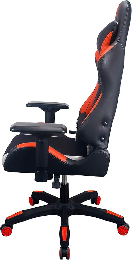 Energy Pro Series Gaming Chair Ergonomic Outlast Cooling Technology High Back Racing Style Computer Chair Adjustable Armrests Mesh and PU Leather with Lumbar and Headrest Pillow Red