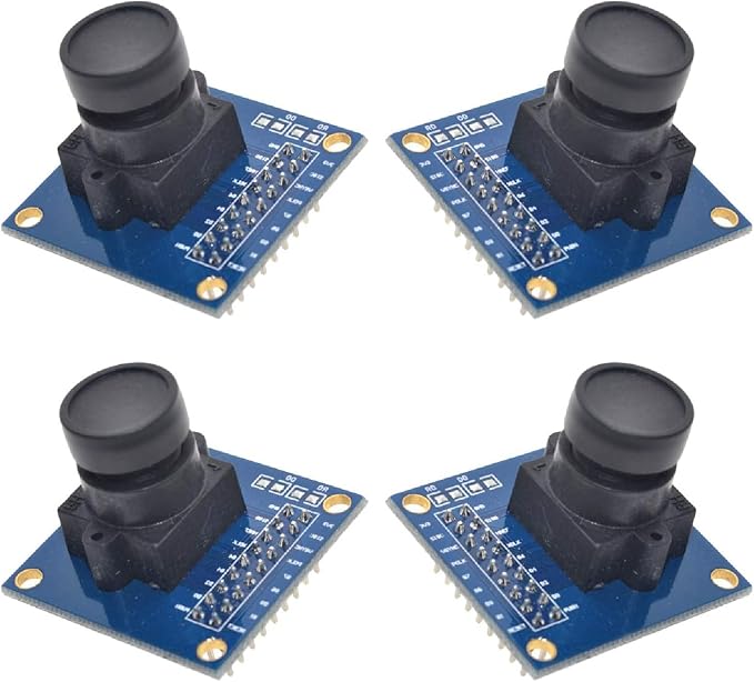 4-Pack OV7670 VGA CMOS Camera Modules (I2C 640x480) for Arduino/ARM/FPGA + 10 TP4056 Type-C 1A 18650 Lithium Battery Charger Modules with Dual Protection