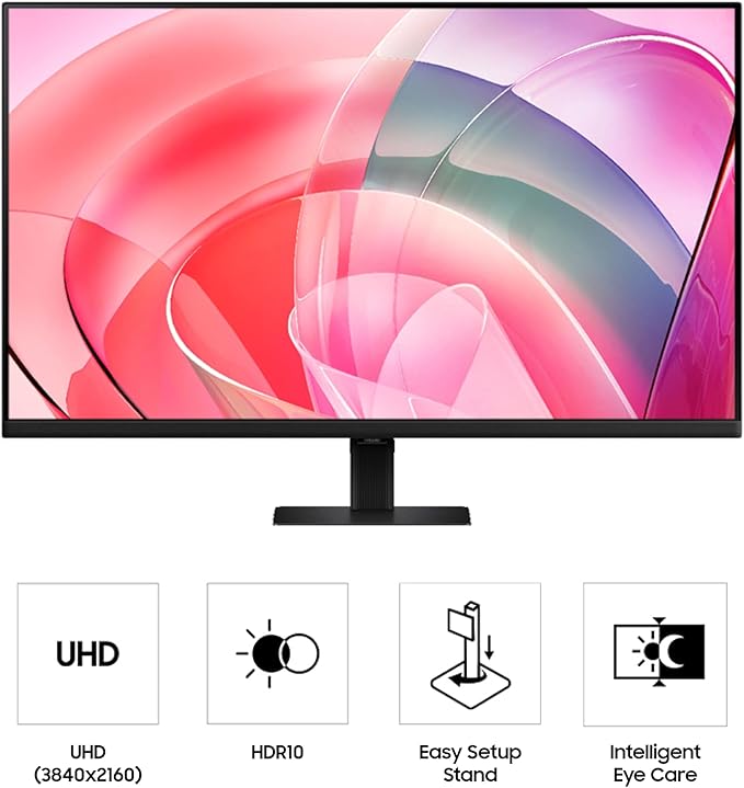 Samsung 32 ViewFinity S7 (S70D) 4K UHD IPS HDR10 High Resolution Monitor HDMI &amp DP Port TUV-Certified 2025 LS32D700EBNXGO
