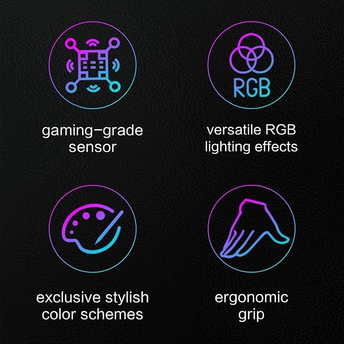 NINGMEI GM55 Wired Mouse Matte Surface Ergonomic Design Silent and Durable Gaming and Office Mouse for PC &amp Laptop