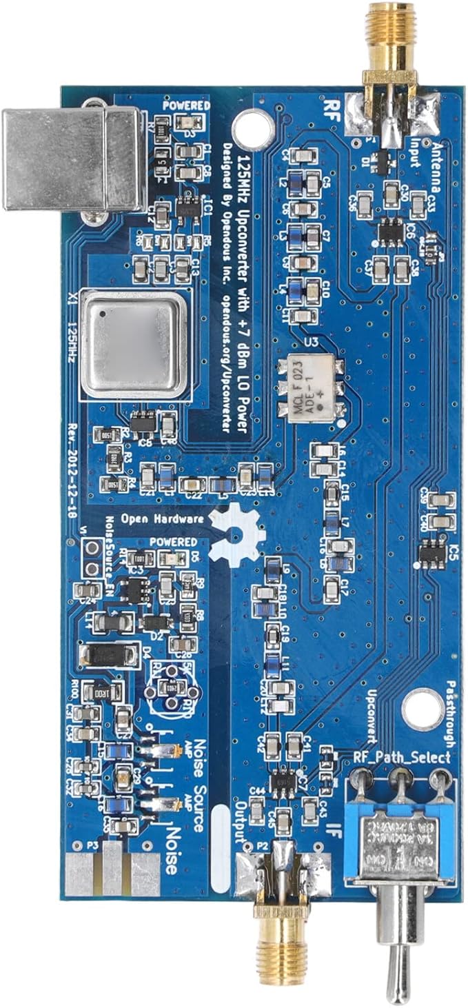 125MHz SDR Upconverter Set Variable Frequency Upconverter Board for RTL2832+R820T2 Receiver