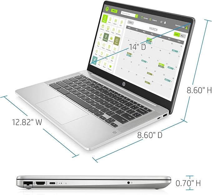 HP Chromebook 14a-na0023cl N4000 4GB 64GB with Mouse an