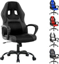 MKDLUFEI Gaming Chair Modern Style Black Computer Gaming Chairs Mesh Back Ergonomic Recliner PU Leather 250LBS Max Weight Office &amp Gaming Use