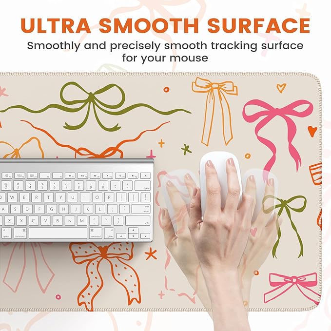 iCasso Desk Mat Large Mouse Pad Wrist Support Set XXL Large Mousepad + Keyboard Wrist Rest+Mouse Wrist Rest+Coastert with Ergonomic Design for Home Office Computer