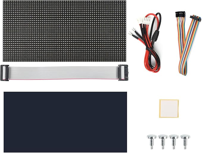 waveshare RGB Full-Color LED Matrix Panel 64×32 Pixels Adjustable Brightness Compatible with Raspberry Pi 5/4B/3B/Zero/Zero W/Zero 2W/Pico/Pico W/Pico WH ESP32