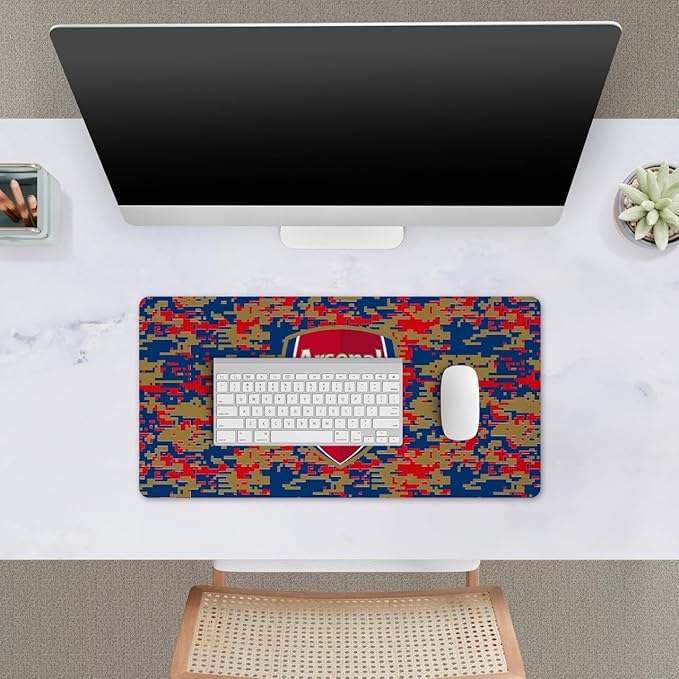 Head Case Designs Officially Licensed Arsenal FC Digital Camou Crest Logo &amp Patterns 23.62 x 11.81 x 0.12 inches (600 x 300 mm) - L Gaming Office Desk PC Keyboard Mouse Mat Pad