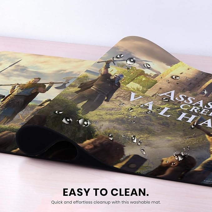 Head Case Designs Officially Licensed Assassin's Creed Female Eivor Raid Leader Valhalla Graphics 37.4 x 15.75 x 0.16 inches (900 x 400 mm) - XL Gaming Office Desk PC Keyboard Mouse Mat Pad