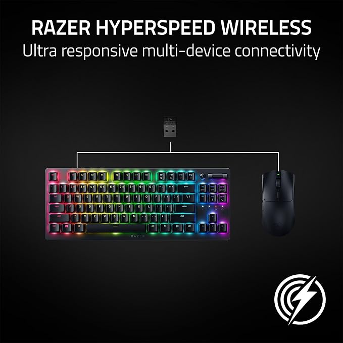 Razer Viper V3 HyperSpeed Wireless Esports Gaming Mouse: 82g Lightweight Design-30K DPI Optical Sensor-Up to 280 Hr Battery Life-HyperSpeed Wireless-Mechanical Switches Gen-2-Classic Black (Renewed)
