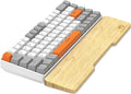 Bamboo Keyboard Wrist Rest for Computer Keyboard Ergonomic Mechanical Keyboard Wrist Rest Hard Wrist Rest for Pain Relief Anti-Slip Keyboard Rest Pad for Laptop/PC Gaming/Mac (68-Key)