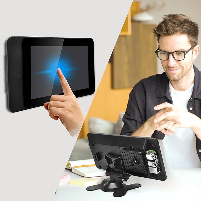 OSOYOO PiStudio Case with 7-inch IPS DSI V4.0 Touch Screen: A Comprehensive Touchscreen Solution for Raspberry Pi 5 4 3 2 Projects
