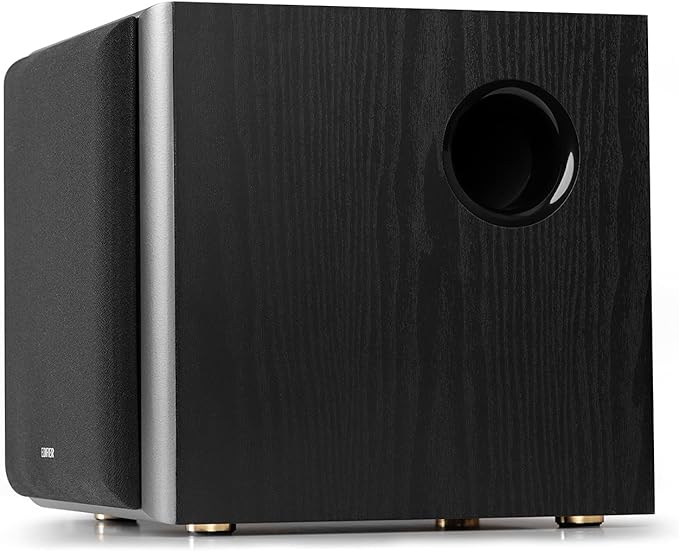 Edifier M601DB Bookshelf Coaxial Bluetooth with Optical &amp Auxiliary Speakers with 8 Inch Wireless Subwoofer 2.1 Computer System Bluetooth 5.1 AptX110W RMS Black