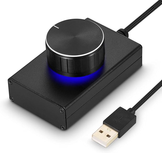 2021 Mini USB Volume Controller for Computer Speaker Key Mute Lossless Audio Control Knob (Color : D) (D)
