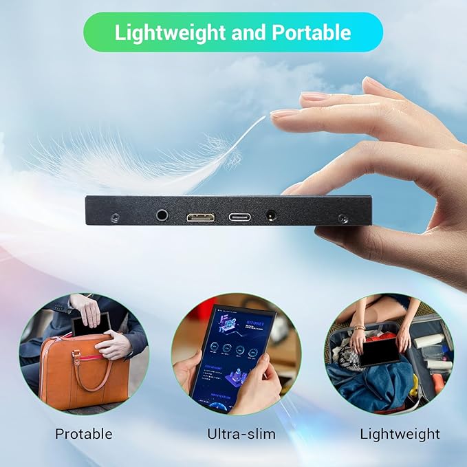 Touch Screen Monitor Portable Monitor 8 Inch Mini HDMI Screen Display1280 * 800 Resolution for PC Laptop Compatible with Raspberry Pi Game Consoles