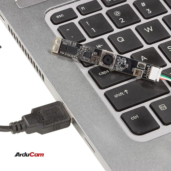 Arducam 5MP Autofocus USB Camera Module for Raspberry Pi 2592(H)×1944(V)@30fps Lightburn Camera with Single Microphone Mini-Sized Webcam for Linux Windows and Android
