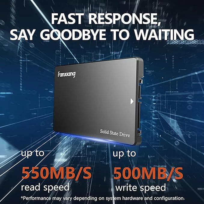 fanxiang S101 128GB SSD SATA III 6Gb/s 2.5 Internal Solid State Drive Read Speed up to 550MB/sec Compatible with Laptop and PC Desktops(Black)