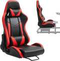 Anman PVC Racing Simulator Cockpit fit for Logitech/Thrustmaster/Fanatec g25 g27g923g27T80T248xT300RSTX| Game Seat with Neck Pillow and Lumbar Includes Standard Seat Double Lock Sliding Module