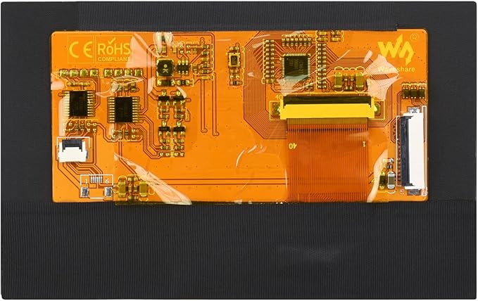 waveshare 5inch DSI Display 800 x 480 IPS Screen 160°Viewing Angle Compatible with Raspberry Pi 4B/3B+/3A+/3B/2B/B+/A+ Compute Module3/3+/Compute Module 4 (No Touch)