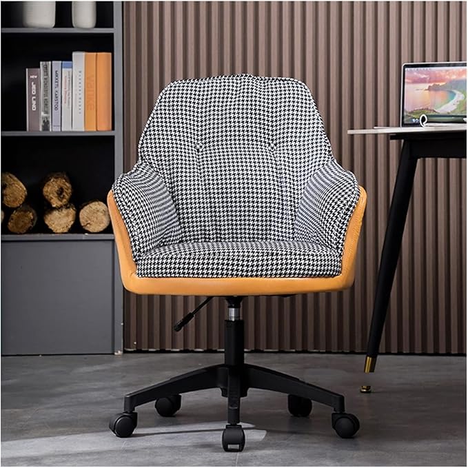 Adjustable Office Computer Chair with Armrest Office Chairs Furniture Lift Swivel Backrest Chair Game Armchair Computer(Green-Black)