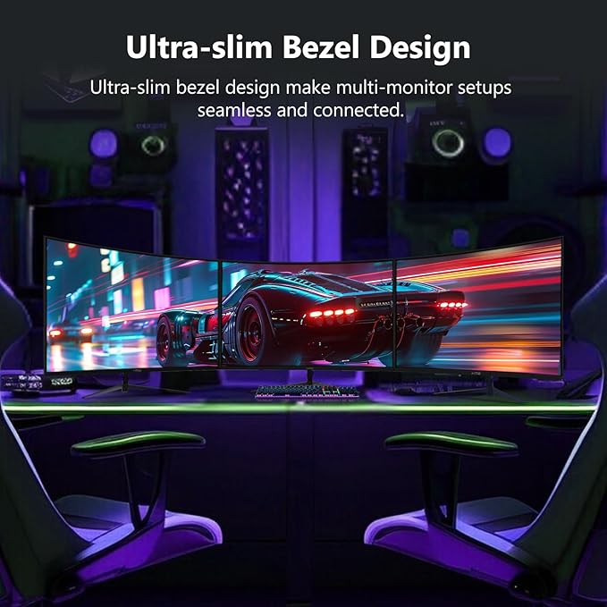 Z-Edge 27 inch Curved Gaming Monitor FHD 1080P 200Hz 165Hz 144Hz Curved 1500R PC Monitor MPRT 1ms FreeSync Low Blue Light 350nits16.7M Colors UG27 Frameless Bezel 1X DP and 1X HDMI