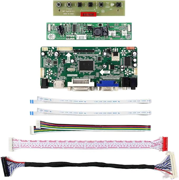 VSDISPLAY VGA DVI LCD Controller Board Fit for 21.5 inch 1920x1080 MT215DW01 V1 MT215DW01 V323 inch 1920x1080MT230DW01 V1