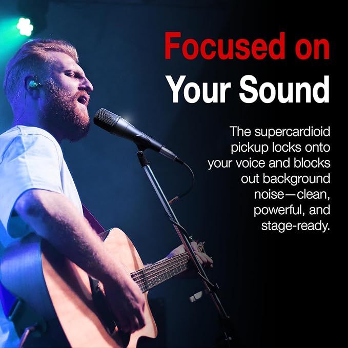 Superlux Professional Dynamic Vocal Microphone Wired for Singing Premium Directional Sound Capture with Low Handling Noise &amp 23ft XLR Audio Cable Live Stage Podcasts Karaoke &amp Studio Recor