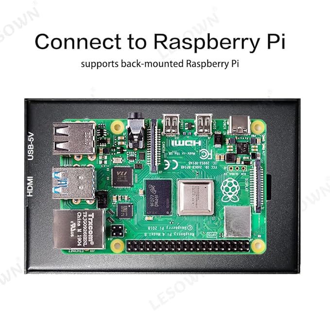USB mini Screen 4.3 inch HDMI LCD 480x800 IPS Display USB Powered 4.3 HD Secondary Small Monitors for RPI Computers PC