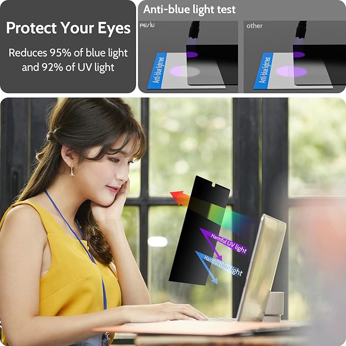 Magnetic Privacy Screen for MacBook Pro 16 Inch (2021-2026 M1 M2 M3 M4 M5) 16inch Removable Matte Anti Blue Light Glare Private Filter Protector for Mac Pro 16.2 Laptop