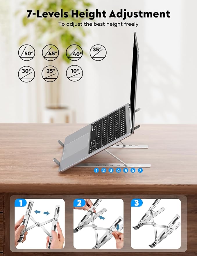 15.6” Portable Monitor with Adjustable Stand 1080P FHD IPS Screen Extender Laptop Stand &amp Smart Cover Included Ultra Slim Travel Monitor with Eye Protection Plug and Play for Laptop/PC/Mac